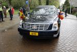 Amsterdam 17 april 2024
Staatsbezoek Nederland - Spanje met Koning Willem Alexander Koningin Maxima Koning Filipe en Koningin Letizia van Spanje aan Nederland . AA wagen met vlag nederland en Spanje