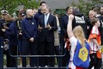 Amsterdam 17 april 2024
Staatsbezoek Nederland - Spanje met Koning Willem Alexander Koningin Maxima Koning Filipe en Koningin Letizia van Spanje aan Nederland . Koning Willem Alexander en Koning Felipe bezoeken Cruyff court in betondorp . oa aanwezig Jordy Cruijff Susila Cruijff Frank Rijkaard en Guus Hiddink. Daphne Koster