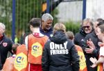 Amsterdam 17 april 2024
Staatsbezoek Nederland - Spanje met Koning Willem Alexander Koningin Maxima Koning Filipe en Koningin Letizia van Spanje aan Nederland . Koning Willem Alexander en Koning Felipe bezoeken Cruyff court in betondorp . oa aanwezig Jordy Cruijff Susila Cruijff Frank Rijkaard en Guus Hiddink.