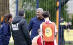 Amsterdam 17 april 2024
Staatsbezoek Nederland - Spanje met Koning Willem Alexander Koningin Maxima Koning Filipe en Koningin Letizia van Spanje aan Nederland . Koning Willem Alexander en Koning Felipe bezoeken Cruyff court in betondorp . oa aanwezig Jordy Cruijff Susila Cruijff Frank Rijkaard en Guus Hiddink.