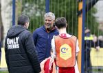 Amsterdam 17 april 2024
Staatsbezoek Nederland - Spanje met Koning Willem Alexander Koningin Maxima Koning Filipe en Koningin Letizia van Spanje aan Nederland . Koning Willem Alexander en Koning Felipe bezoeken Cruyff court in betondorp . oa aanwezig Jordy Cruijff Susila Cruijff Frank Rijkaard en Guus Hiddink.