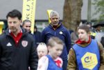 Amsterdam 17 april 2024
Staatsbezoek Nederland - Spanje met Koning Willem Alexander Koningin Maxima Koning Filipe en Koningin Letizia van Spanje aan Nederland . Koning Willem Alexander en Koning Felipe bezoeken Cruyff court in betondorp . oa aanwezig Jordy Cruijff Susila Cruijff Frank Rijkaard en Guus Hiddink.