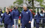 Amsterdam 17 april 2024
Staatsbezoek Nederland - Spanje met Koning Willem Alexander Koningin Maxima Koning Filipe en Koningin Letizia van Spanje aan Nederland . Koning Willem Alexander en Koning Felipe bezoeken Cruyff court in betondorp . oa aanwezig Jordy Cruijff Susila Cruijff Frank Rijkaard en Guus Hiddink.