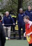 Amsterdam 17 april 2024
Staatsbezoek Nederland - Spanje met Koning Willem Alexander Koningin Maxima Koning Filipe en Koningin Letizia van Spanje aan Nederland . Koning Willem Alexander en Koning Felipe bezoeken Cruyff court in betondorp . oa aanwezig Jordy Cruijff Susila Cruijff Frank Rijkaard en Guus Hiddink.