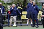 Amsterdam 17 april 2024
Staatsbezoek Nederland - Spanje met Koning Willem Alexander Koningin Maxima Koning Filipe en Koningin Letizia van Spanje aan Nederland . Koning Willem Alexander en Koning Felipe bezoeken Cruyff court in betondorp . oa aanwezig Jordy Cruijff Susila Cruijff Frank Rijkaard en Guus Hiddink.