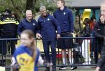 Amsterdam 17 april 2024
Staatsbezoek Nederland - Spanje met Koning Willem Alexander Koningin Maxima Koning Filipe en Koningin Letizia van Spanje aan Nederland . Koning Willem Alexander en Koning Felipe bezoeken Cruyff court in betondorp . oa aanwezig Jordy Cruijff Susila Cruijff Frank Rijkaard en Guus Hiddink.