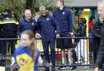 Amsterdam 17 april 2024
Staatsbezoek Nederland - Spanje met Koning Willem Alexander Koningin Maxima Koning Filipe en Koningin Letizia van Spanje aan Nederland . Koning Willem Alexander en Koning Felipe bezoeken Cruyff court in betondorp . oa aanwezig Jordy Cruijff Susila Cruijff Frank Rijkaard en Guus Hiddink.