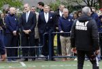 Amsterdam 17 april 2024
Staatsbezoek Nederland - Spanje met Koning Willem Alexander Koningin Maxima Koning Filipe en Koningin Letizia van Spanje aan Nederland . Koning Willem Alexander en Koning Felipe bezoeken Cruyff court in betondorp . oa aanwezig Jordy Cruijff Susila Cruijff Frank Rijkaard en Guus Hiddink.