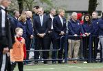 Amsterdam 17 april 2024
Staatsbezoek Nederland - Spanje met Koning Willem Alexander Koningin Maxima Koning Filipe en Koningin Letizia van Spanje aan Nederland . Koning Willem Alexander en Koning Felipe bezoeken Cruyff court in betondorp . oa aanwezig Jordy Cruijff Susila Cruijff Frank Rijkaard en Guus Hiddink.