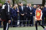 Amsterdam 17 april 2024
Staatsbezoek Nederland - Spanje met Koning Willem Alexander Koningin Maxima Koning Filipe en Koningin Letizia van Spanje aan Nederland . Koning Willem Alexander en Koning Felipe bezoeken Cruyff court in betondorp . oa aanwezig Jordy Cruijff Susila Cruijff Frank Rijkaard en Guus Hiddink.