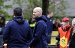 Amsterdam 17 april 2024
Staatsbezoek Nederland - Spanje met Koning Willem Alexander Koningin Maxima Koning Filipe en Koningin Letizia van Spanje aan Nederland . Koning Willem Alexander en Koning Felipe bezoeken Cruyff court in betondorp . oa aanwezig Jordy Cruijff Susila Cruijff Frank Rijkaard en Guus Hiddink.