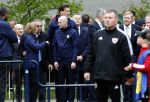 Amsterdam 17 april 2024
Staatsbezoek Nederland - Spanje met Koning Willem Alexander Koningin Maxima Koning Filipe en Koningin Letizia van Spanje aan Nederland . Koning Willem Alexander en Koning Felipe bezoeken Cruyff court in betondorp . oa aanwezig Jordy Cruijff Susila Cruijff Frank Rijkaard en Guus Hiddink.
