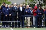 Amsterdam 17 april 2024
Staatsbezoek Nederland - Spanje met Koning Willem Alexander Koningin Maxima Koning Filipe en Koningin Letizia van Spanje aan Nederland . Koning Willem Alexander en Koning Felipe bezoeken Cruyff court in betondorp . oa aanwezig Jordy Cruijff Susila Cruijff Frank Rijkaard en Guus Hiddink.