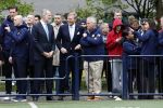 Amsterdam 17 april 2024
Staatsbezoek Nederland - Spanje met Koning Willem Alexander Koningin Maxima Koning Filipe en Koningin Letizia van Spanje aan Nederland . Koning Willem Alexander en Koning Felipe bezoeken Cruyff court in betondorp . oa aanwezig Jordy Cruijff Susila Cruijff Frank Rijkaard en Guus Hiddink.