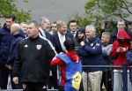 Amsterdam 17 april 2024
Staatsbezoek Nederland - Spanje met Koning Willem Alexander Koningin Maxima Koning Filipe en Koningin Letizia van Spanje aan Nederland . Koning Willem Alexander en Koning Felipe bezoeken Cruyff court in betondorp . oa aanwezig Jordy Cruijff Susila Cruijff Frank Rijkaard en Guus Hiddink.