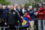Amsterdam 17 april 2024
Staatsbezoek Nederland - Spanje met Koning Willem Alexander Koningin Maxima Koning Filipe en Koningin Letizia van Spanje aan Nederland . Koning Willem Alexander en Koning Felipe bezoeken Cruyff court in betondorp . oa aanwezig Jordy Cruijff Susila Cruijff Frank Rijkaard en Guus Hiddink.