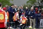 Amsterdam 17 april 2024
Staatsbezoek Nederland - Spanje met Koning Willem Alexander Koningin Maxima Koning Filipe en Koningin Letizia van Spanje aan Nederland . Koning Willem Alexander en Koning Felipe bezoeken Cruyff court in betondorp . oa aanwezig Jordy Cruijff Susila Cruijff Frank Rijkaard en Guus Hiddink.