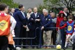 Amsterdam 17 april 2024
Staatsbezoek Nederland - Spanje met Koning Willem Alexander Koningin Maxima Koning Filipe en Koningin Letizia van Spanje aan Nederland . Koning Willem Alexander en Koning Felipe bezoeken Cruyff court in betondorp . oa aanwezig Jordy Cruijff Susila Cruijff Frank Rijkaard en Guus Hiddink.