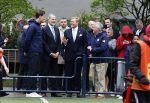 Amsterdam 17 april 2024
Staatsbezoek Nederland - Spanje met Koning Willem Alexander Koningin Maxima Koning Filipe en Koningin Letizia van Spanje aan Nederland . Koning Willem Alexander en Koning Felipe bezoeken Cruyff court in betondorp . oa aanwezig Jordy Cruijff Susila Cruijff Frank Rijkaard en Guus Hiddink.