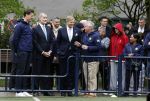 Amsterdam 17 april 2024
Staatsbezoek Nederland - Spanje met Koning Willem Alexander Koningin Maxima Koning Filipe en Koningin Letizia van Spanje aan Nederland . Koning Willem Alexander en Koning Felipe bezoeken Cruyff court in betondorp . oa aanwezig Jordy Cruijff Susila Cruijff Frank Rijkaard en Guus Hiddink.