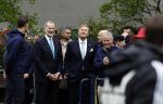 Amsterdam 17 april 2024
Staatsbezoek Nederland - Spanje met Koning Willem Alexander Koningin Maxima Koning Filipe en Koningin Letizia van Spanje aan Nederland . Koning Willem Alexander en Koning Felipe bezoeken Cruyff court in betondorp . oa aanwezig Jordy Cruijff Susila Cruijff Frank Rijkaard en Guus Hiddink.