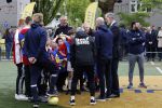 Amsterdam 17 april 2024
Staatsbezoek Nederland - Spanje met Koning Willem Alexander Koningin Maxima Koning Filipe en Koningin Letizia van Spanje aan Nederland . Koning Willem Alexander en Koning Felipe bezoeken Cruyff court in betondorp . oa aanwezig Jordy Cruijff Susila Cruijff Frank Rijkaard en Guus Hiddink.