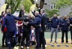 Amsterdam 17 april 2024
Staatsbezoek Nederland - Spanje met Koning Willem Alexander Koningin Maxima Koning Filipe en Koningin Letizia van Spanje aan Nederland . Koning Willem Alexander en Koning Felipe bezoeken Cruyff court in betondorp . oa aanwezig Jordy Cruijff Susila Cruijff Frank Rijkaard en Guus Hiddink.