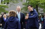 Amsterdam 17 april 2024
Staatsbezoek Nederland - Spanje met Koning Willem Alexander Koningin Maxima Koning Filipe en Koningin Letizia van Spanje aan Nederland . Koning Willem Alexander en Koning Felipe bezoeken Cruyff court in betondorp . oa aanwezig Jordy Cruijff Susila Cruijff Frank Rijkaard en Guus Hiddink.