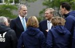 Amsterdam 17 april 2024
Staatsbezoek Nederland - Spanje met Koning Willem Alexander Koningin Maxima Koning Filipe en Koningin Letizia van Spanje aan Nederland . Koning Willem Alexander en Koning Felipe bezoeken Cruyff court in betondorp . oa aanwezig Jordy Cruijff Susila Cruijff Frank Rijkaard en Guus Hiddink.