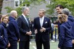 Amsterdam 17 april 2024
Staatsbezoek Nederland - Spanje met Koning Willem Alexander Koningin Maxima Koning Filipe en Koningin Letizia van Spanje aan Nederland . Koning Willem Alexander en Koning Felipe bezoeken Cruyff court in betondorp . oa aanwezig Jordy Cruijff Susila Cruijff Frank Rijkaard en Guus Hiddink.