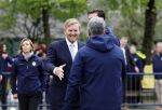 Amsterdam 17 april 2024
Staatsbezoek Nederland - Spanje met Koning Willem Alexander Koningin Maxima Koning Filipe en Koningin Letizia van Spanje aan Nederland . Koning Willem Alexander en Koning Felipe bezoeken Cruyff court in betondorp . oa aanwezig Jordy Cruijff Susila Cruijff Frank Rijkaard en Guus Hiddink.