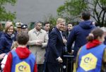 Amsterdam 17 april 2024
Staatsbezoek Nederland - Spanje met Koning Willem Alexander Koningin Maxima Koning Filipe en Koningin Letizia van Spanje aan Nederland . Koning Willem Alexander en Koning Felipe bezoeken Cruyff court in betondorp . oa aanwezig Jordy Cruijff Susila Cruijff Frank Rijkaard en Guus Hiddink.