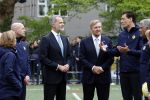 Amsterdam 17 april 2024
Staatsbezoek Nederland - Spanje met Koning Willem Alexander Koningin Maxima Koning Filipe en Koningin Letizia van Spanje aan Nederland . Koning Willem Alexander en Koning Felipe bezoeken Cruyff court in betondorp . oa aanwezig Jordy Cruijff Susila Cruijff Frank Rijkaard en Guus Hiddink.