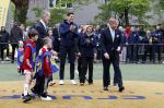 Amsterdam 17 april 2024
Staatsbezoek Nederland - Spanje met Koning Willem Alexander Koningin Maxima Koning Filipe en Koningin Letizia van Spanje aan Nederland . Koning Willem Alexander en Koning Felipe bezoeken Cruyff court in betondorp . oa aanwezig Jordy Cruijff Susila Cruijff Frank Rijkaard en Guus Hiddink.