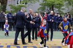 Amsterdam 17 april 2024
Staatsbezoek Nederland - Spanje met Koning Willem Alexander Koningin Maxima Koning Filipe en Koningin Letizia van Spanje aan Nederland . Koning Willem Alexander en Koning Felipe bezoeken Cruyff court in betondorp . oa aanwezig Jordy Cruijff Susila Cruijff Frank Rijkaard en Guus Hiddink.