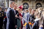 Amsterdam 17 april 2024
Staatsbezoek Nederland - Spanje met Koning Willem Alexander Koningin Maxima Koning Filipe en Koningin Letizia van Spanje aan Nederland .