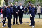 Amsterdam 17 april 2024
Staatsbezoek Nederland - Spanje met Koning Willem Alexander Koningin Maxima Koning Filipe en Koningin Letizia van Spanje aan Nederland . Koning Willem Alexander en Koning Felipe bezoeken Cruyff court in betondorp . oa aanwezig Jordy Cruijff Susila Cruijff Frank Rijkaard en Guus Hiddink.