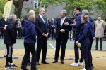 Amsterdam 17 april 2024
Staatsbezoek Nederland - Spanje met Koning Willem Alexander Koningin Maxima Koning Filipe en Koningin Letizia van Spanje aan Nederland . Koning Willem Alexander en Koning Felipe bezoeken Cruyff court in betondorp . oa aanwezig Jordy Cruijff Susila Cruijff Frank Rijkaard en Guus Hiddink.