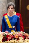 Amsterdam 17 april 2024
Staatsbezoek van Nederland en Spanje met Koning Willem Alexander Koningin Maxima Prinses Amalia Koning Felipe en Koninigin Letizia. Dit was het eerste staatsbanket van Prinses Amalia in het paleis op de Dam.