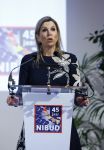 Utrecht 9 april 2024
Koning Maxima bij Nibud event ivm 45 jarig bestaan  in de jaarbeurs.