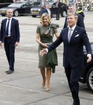 Amsterdam 18 april 2024
Contraprestatie
Koning Felipe en Koningin Letizia bieden het Koninklijk Paar een receptie aan in Museum STRAAT in Amsterdam. Hierbij is ook de Prinses van Oranje aanwezig. Tijdens de receptie openen de Koninklijke Paren een expositie van tien Spaanse en Nederlandse muurschilders. De tentoonstelling is tot en met 2 juni te bezoeken. Na de receptie neemt het Koninklijk Paar afscheid van de Spaanse Koning en Koningin. Aanwezig Koning Felipe Koningin Letizia Koning Willem Alexnader Koningin Maxima Prinses Amalia Prinses Margriet en Mr Pieter v Vollenhoven.