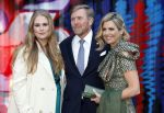 Amsterdam 18 april 2024
Contraprestatie
Koning Felipe en Koningin Letizia bieden het Koninklijk Paar een receptie aan in Museum STRAAT in Amsterdam. Hierbij is ook de Prinses van Oranje aanwezig. Tijdens de receptie openen de Koninklijke Paren een expositie van tien Spaanse en Nederlandse muurschilders. De tentoonstelling is tot en met 2 juni te bezoeken. Na de receptie neemt het Koninklijk Paar afscheid van de Spaanse Koning en Koningin. Aanwezig Koning Felipe Koningin Letizia Koning Willem Alexnader Koningin Maxima Prinses Amalia Prinses Margriet en Mr Pieter v Vollenhoven.