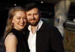 Amsterdam 8 april 2024
Premiere Invasie in Pathe Arena met oa 
Lisa Zweerman met haar partner Steef de Bot