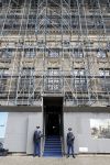 Amsterdam 17 april 2024
Staatsbezoek Nederland - Spanje met Koning Willem Alexander Koningin Maxima Koning Filipe en Koningin Letizia van Spanje aan Nederland . Het paleis op de dam wordt verbouwd