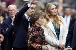 Amsterdam 18 april 2024
Contraprestatie
Koning Felipe en Koningin Letizia bieden het Koninklijk Paar een receptie aan in Museum STRAAT in Amsterdam. Hierbij is ook de Prinses van Oranje aanwezig. Tijdens de receptie openen de Koninklijke Paren een expositie van tien Spaanse en Nederlandse muurschilders. De tentoonstelling is tot en met 2 juni te bezoeken. Na de receptie neemt het Koninklijk Paar afscheid van de Spaanse Koning en Koningin. Aanwezig Koning Felipe Koningin Letizia Koning Willem Alexnader Koningin Maxima Prinses Amalia Prinses Margriet en Mr Pieter v Vollenhoven.