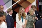 Amsterdam 18 april 2024
Contraprestatie
Koning Felipe en Koningin Letizia bieden het Koninklijk Paar een receptie aan in Museum STRAAT in Amsterdam. Hierbij is ook de Prinses van Oranje aanwezig. Tijdens de receptie openen de Koninklijke Paren een expositie van tien Spaanse en Nederlandse muurschilders. De tentoonstelling is tot en met 2 juni te bezoeken. Na de receptie neemt het Koninklijk Paar afscheid van de Spaanse Koning en Koningin. Aanwezig Koning Felipe Koningin Letizia Koning Willem Alexnader Koningin Maxima Prinses Amalia Prinses Margriet en Mr Pieter v Vollenhoven.