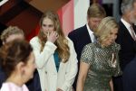 Amsterdam 18 april 2024
Contraprestatie
Koning Felipe en Koningin Letizia bieden het Koninklijk Paar een receptie aan in Museum STRAAT in Amsterdam. Hierbij is ook de Prinses van Oranje aanwezig. Tijdens de receptie openen de Koninklijke Paren een expositie van tien Spaanse en Nederlandse muurschilders. De tentoonstelling is tot en met 2 juni te bezoeken. Na de receptie neemt het Koninklijk Paar afscheid van de Spaanse Koning en Koningin. Aanwezig Koning Felipe Koningin Letizia Koning Willem Alexnader Koningin Maxima Prinses Amalia Prinses Margriet en Mr Pieter v Vollenhoven.