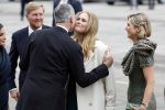 Amsterdam 18 april 2024
Contraprestatie
Koning Felipe en Koningin Letizia bieden het Koninklijk Paar een receptie aan in Museum STRAAT in Amsterdam. Hierbij is ook de Prinses van Oranje aanwezig. Tijdens de receptie openen de Koninklijke Paren een expositie van tien Spaanse en Nederlandse muurschilders. De tentoonstelling is tot en met 2 juni te bezoeken. Na de receptie neemt het Koninklijk Paar afscheid van de Spaanse Koning en Koningin. Aanwezig Koning Felipe Koningin Letizia Koning Willem Alexnader Koningin Maxima Prinses Amalia Prinses Margriet en Mr Pieter v Vollenhoven.