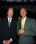 Barcelona Mei 1995 Afscheid Ronald Koeman bij FC Barcelona hier samen met Johan Cruijff