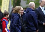 Amsterdam 17 april 2024
Staatsbezoek Nederland - Spanje met Koning Willem Alexander Koningin Maxima Koning Filipe en Koningin Letizia van Spanje aan Nederland . Koning Willem Alexander en Koning Felipe bezoeken Cruyff court in betondorp . oa aanwezig Jordy Cruijff Susila Cruijff Frank Rijkaard en Guus Hiddink.